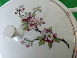 Zuppiera porcellana anni '60 decorata