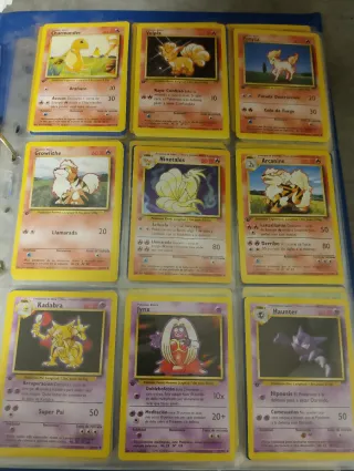 Cartas Pokémon Primera Edición.