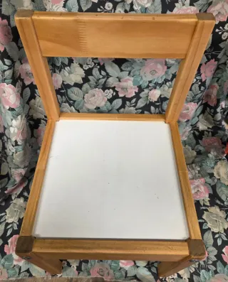 Coppia sedie per bambini in legno