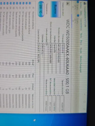 Disco Duro WD 500GB SATA WD5000AAKX