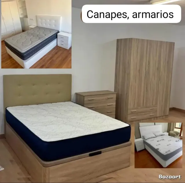 Canapes,colchónes,somieres,base, cabezales