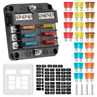 GUNGY Portafusibles 12V Caja Fusibles 6 Vías Porta