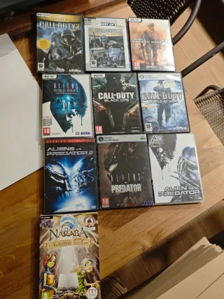 Consegna di giochi PC: Call of Duty, Aliens, Naraba