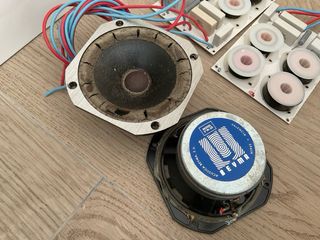 Conjunto de altavoces. Monitor, Bajos, Tweeter