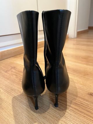 Botines Zara Tacón Aguja Talla 35