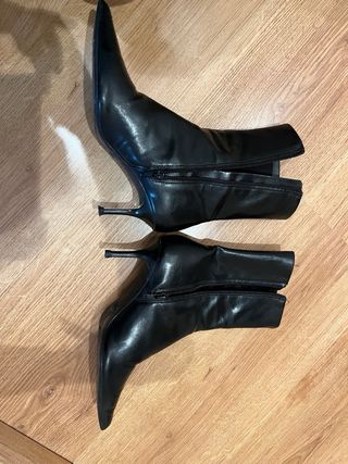 Botines Zara Tacón Aguja Talla 35