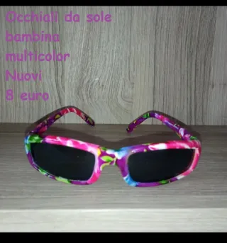 Occhiali da sole bambina multicolor, nuovi