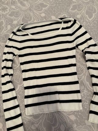 Camiseta de rayas manga larga