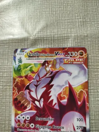 Carta Pokémon Urshifu Golpe Brusco VMAX PS 330