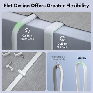 BUSOHE Cable de Red Ethernet Cat 8 de 8M, Plano RJ