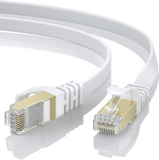 BUSOHE Cable de Red Ethernet Cat 8 de 8M, Plano RJ