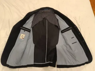 Americana de pana fina color negro