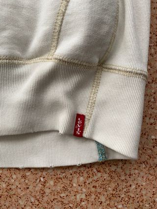 Sudadera Levi's Blanca con Capucha Talla L