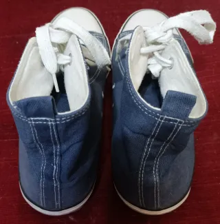 Zapatillas altas hombre azul celeste