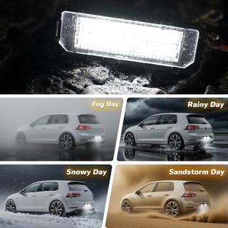 2 uds Canbus LED luz de placa de matrícula para V.