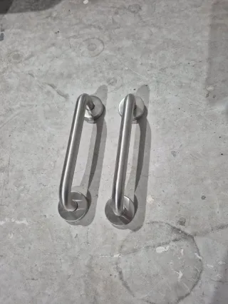 2 Agarraderas Acero Inoxidable