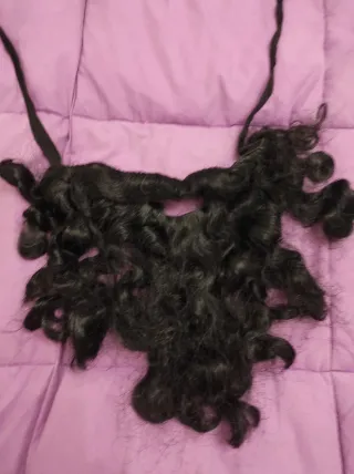 Barba negra para disfraz