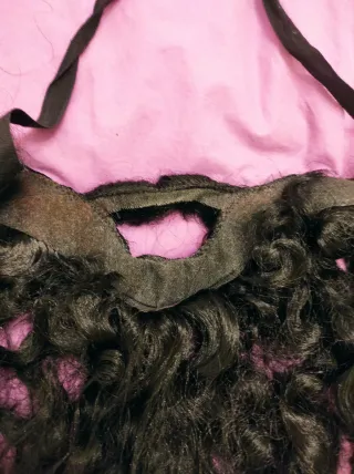 Barba negra para disfraz