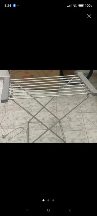 Tendedero eléctrico plegable