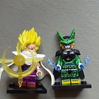 Gohan y cell (Dragon ball) Minifigura tipo Lego