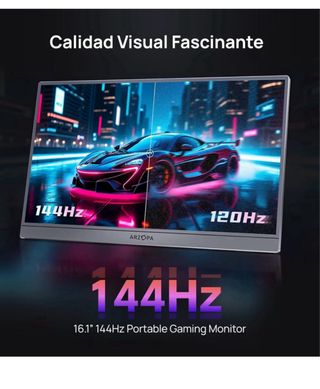 Monitor Portátil Arzopa 16.1 1080P FHD 144Hz Nuevo
