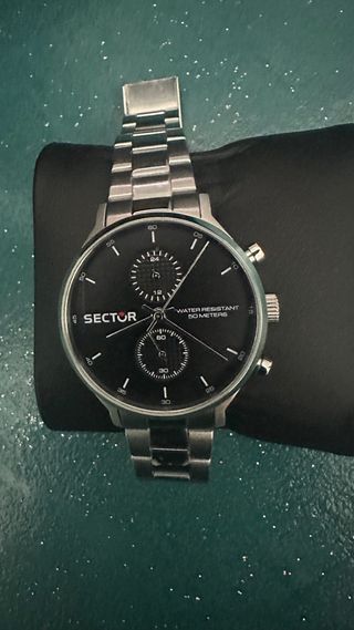 Orologio Sector Cronografo Nero Argento