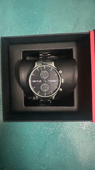 Orologio Sector Cronografo Nero Argento