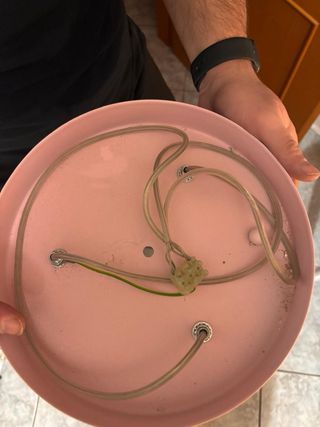 Lampadario cameretta cuori rosa