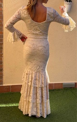 Conjunto Flamenco Encaje Body y Falda