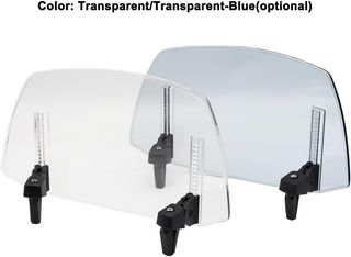Shkalacar Extensión del parabrisa para moto, Defle