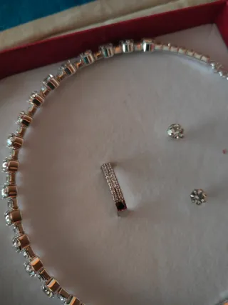 Coordinato collana, orecchini, anello, bracciale