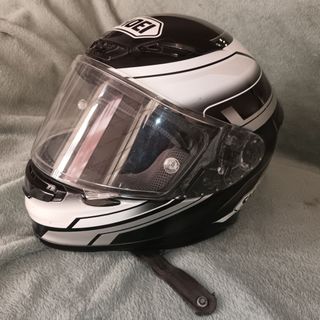 Casco Moto Shoei NXR Negro/Blanco