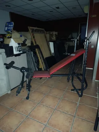 Banco de press banca y piernas reclinable