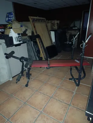 Banco de press banca y piernas reclinable