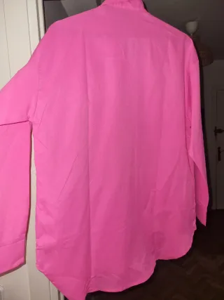 Camisa oversize rosa talla S