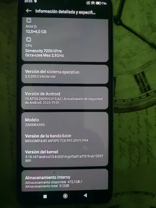 Redmi Azul con Cargador 120W y Funda