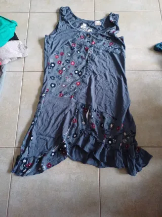 Canotta donna grigio e rosa