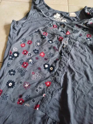 Canotta donna grigio e rosa