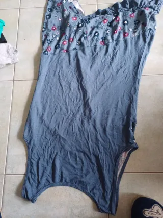 Canotta donna grigio e rosa