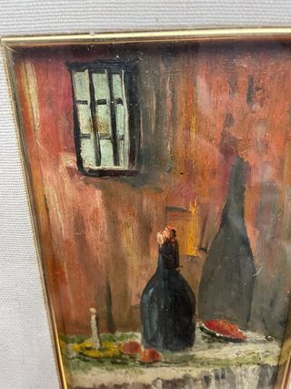 PRECIOSO BODEGON PINTADO AL OLEO