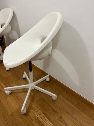 Silla de escritorio blanca moderna