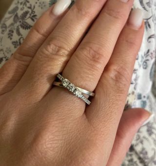 Anello Trilogy Oro 18k Diamanti