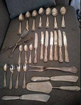 Posate d'argento antiche