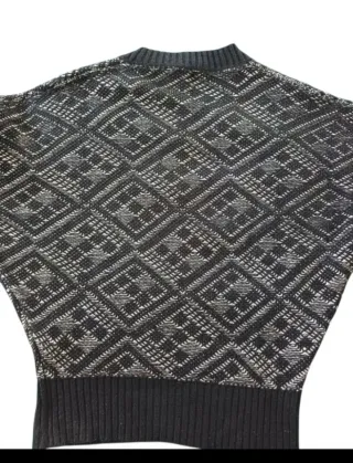 Camisola Morcego Cinza e Branco Tamanho S