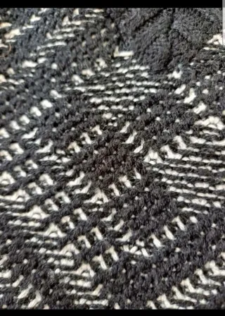 Camisola Morcego Cinza e Branco Tamanho S