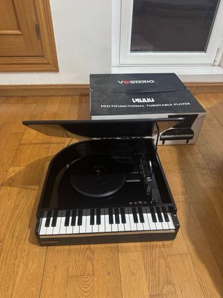 Tocadiscos Vosterio Piano B-629-7 Negro