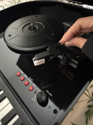 Tocadiscos Vosterio Piano B-629-7 Negro