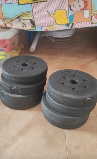 Discos pesas 24 kg 8x3 kg - 25 mm