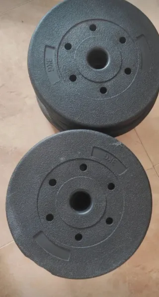 Discos pesas 24 kg 8x3 kg - 25 mm