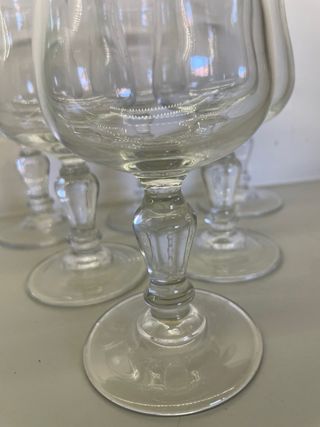 Set 6 Bicchieri Calice Vetro Trasparente